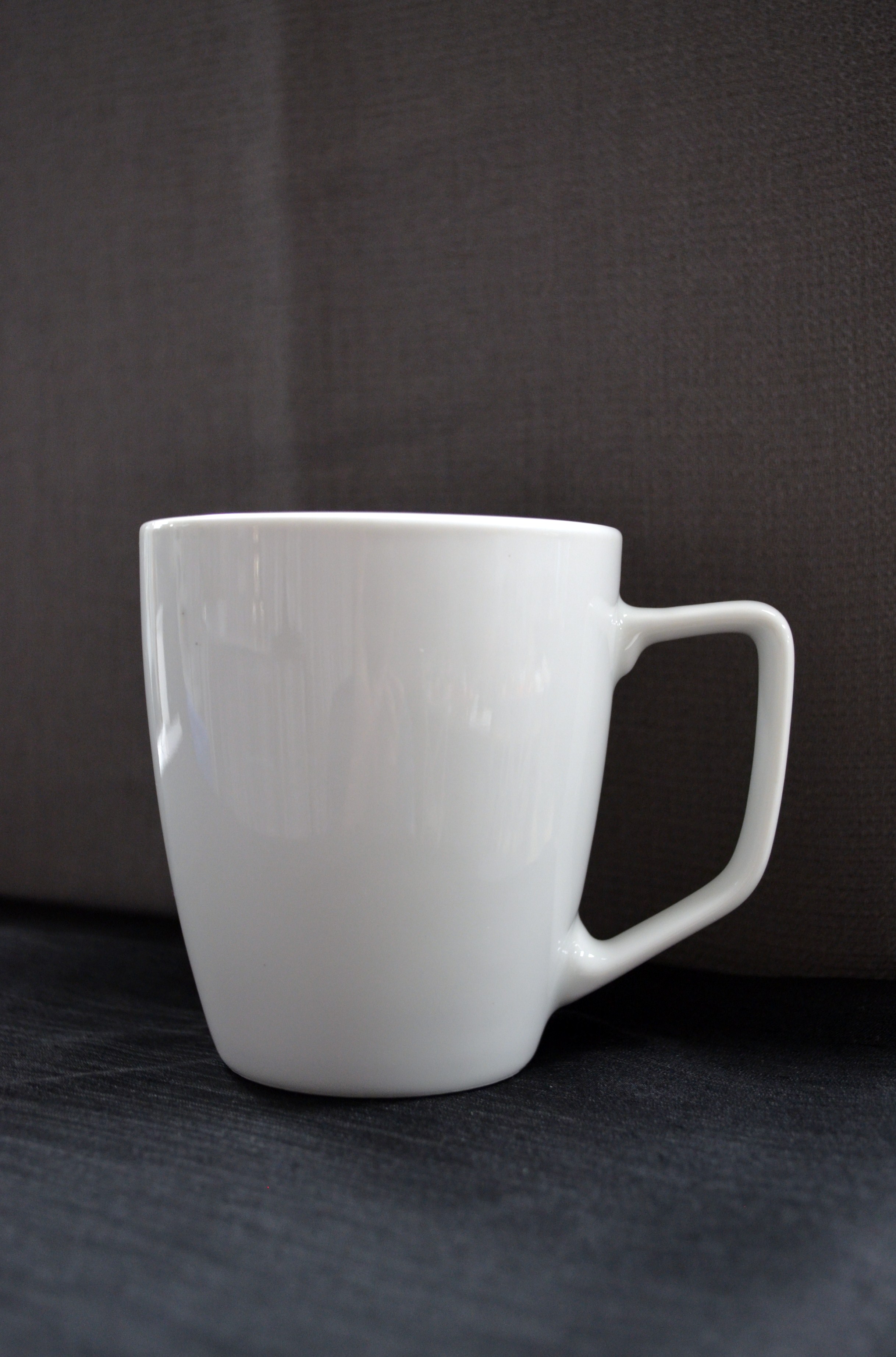 WHITE COFFEE MUG 12 oz