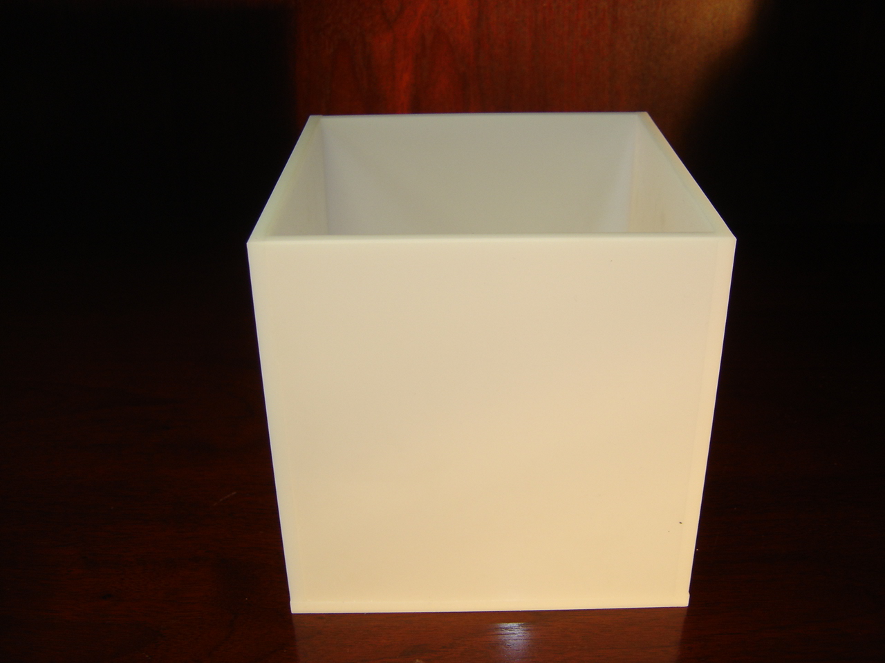 WHITE ACRYLIC 6" CUBE