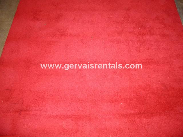 6' X 10' RED AISLE CARPET 