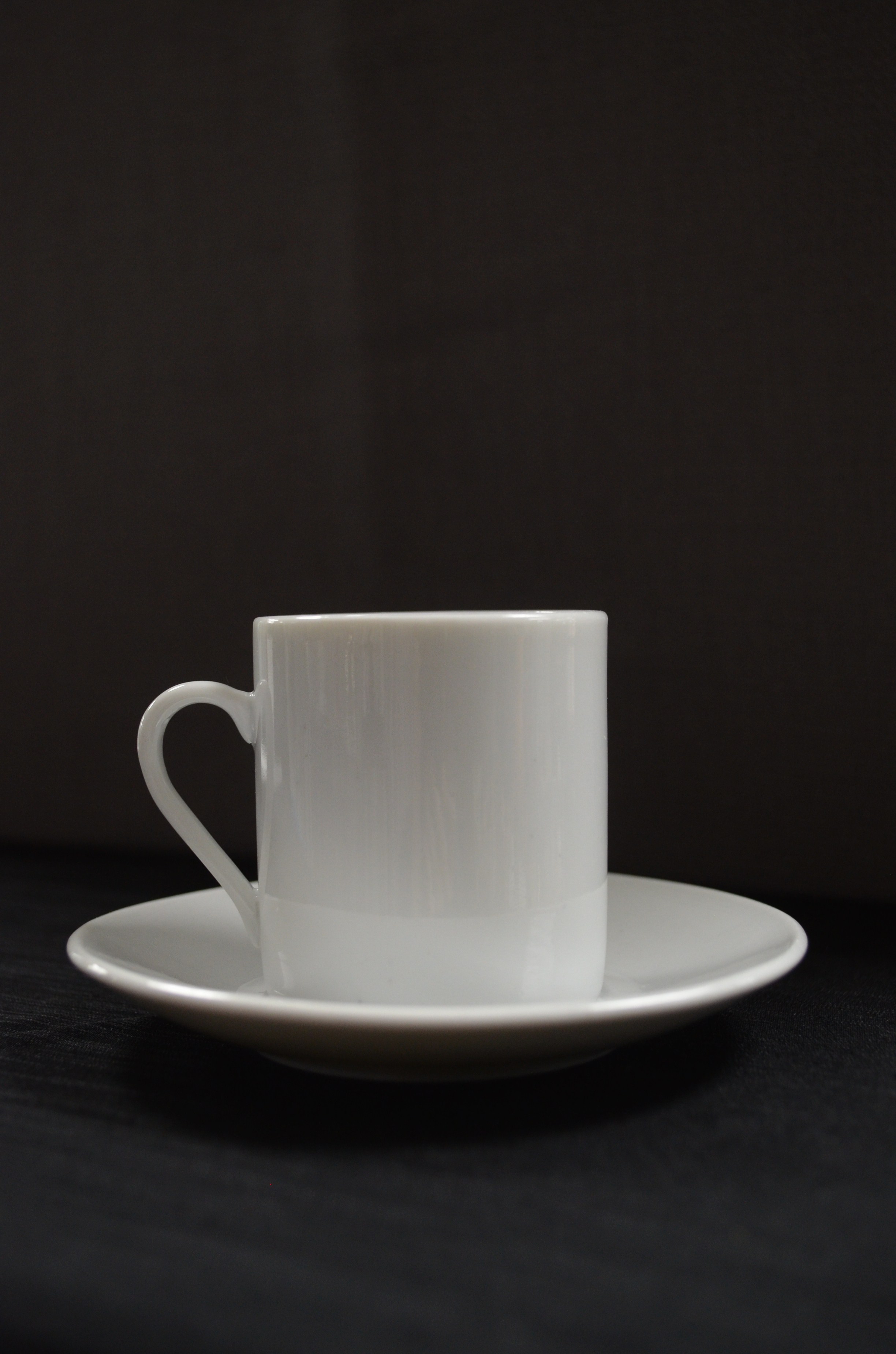 NOVA WHITE DEMI TASSE CUP (Saucer extra 40 cents) 2oz