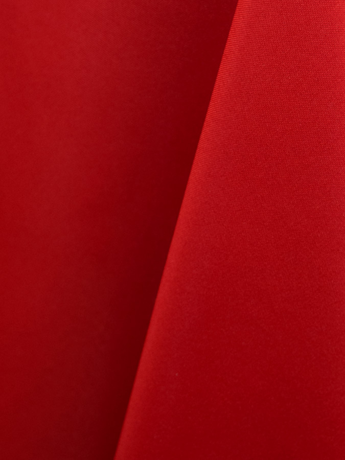 120" RED LINEN