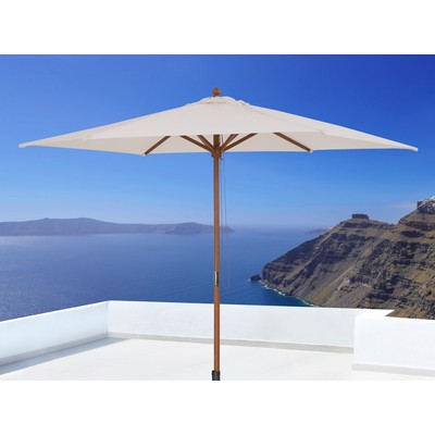 9 FOOT OFF-WHITE UMBRELLA & BASE (Not suitable for rain or high winds)