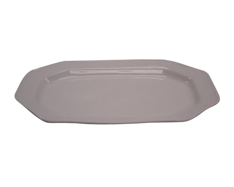 15" WHITE RECTANGULAR PLATTER