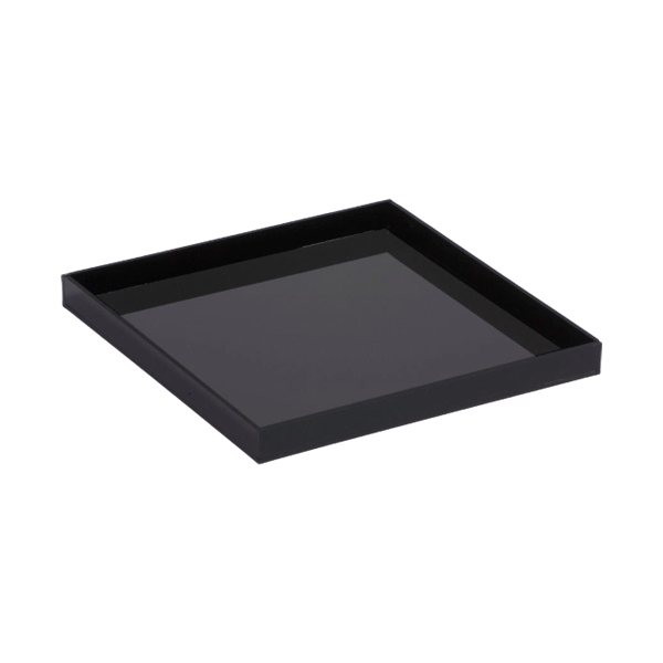 14" X 14" BLACK ACRYLIC TRAY